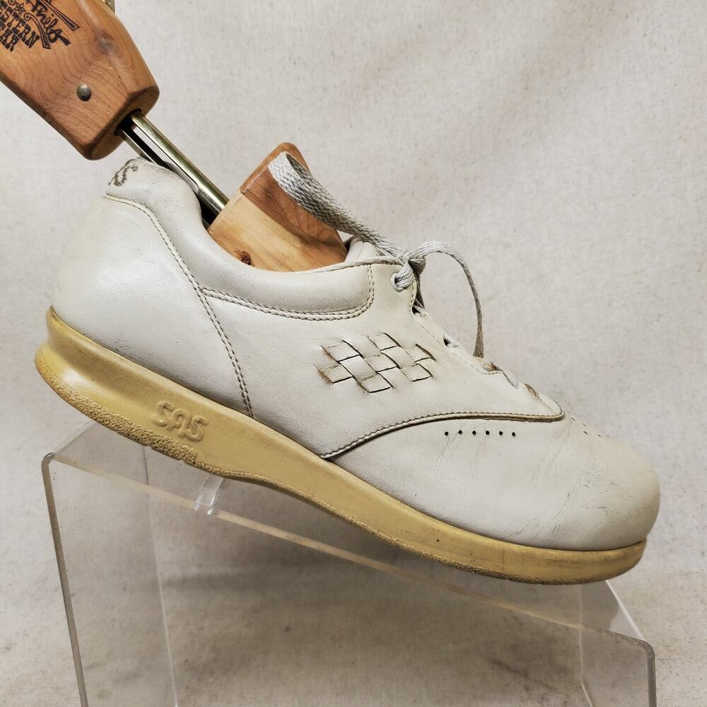 SAS Beige Leather Lace Up Tripad Comfort Casual Shoes Womens Size 9 M - 668911